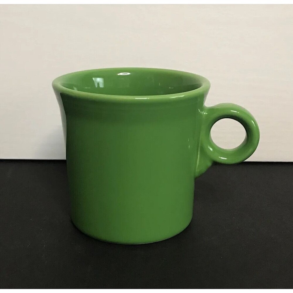 Fiesta Ware Fiesta Homer Laughlin Shamrock Green Handle Coffee Mug Cup